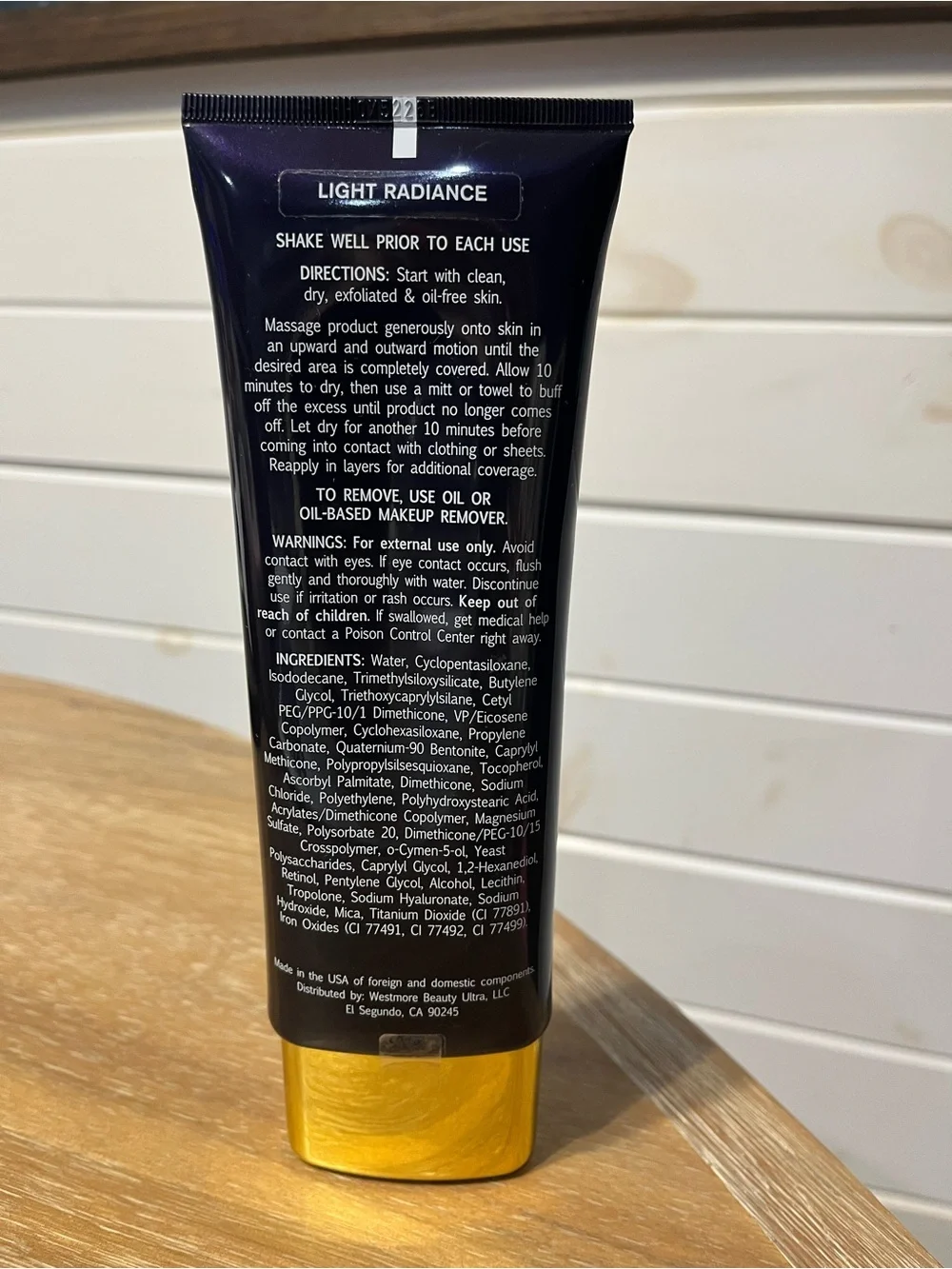 7oz! Westmore Beauty Body Coverage Perfector Waterproof Leg & Body Makeup/Bronze